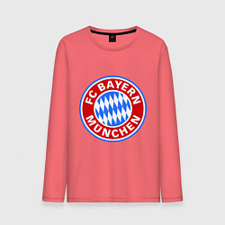 Лонгслив хлопковый мужской Bayern Munchen FC, цвет: коралловый