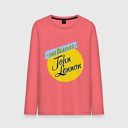 Лонгслив хлопковый мужской John Lennon: The Beatles, цвет: коралловый