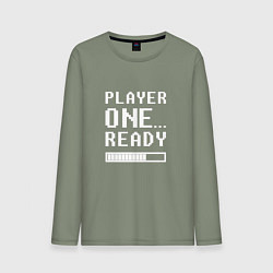 Лонгслив хлопковый мужской Ready Player One Loading, цвет: авокадо
