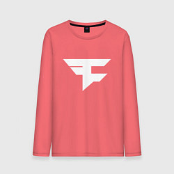 Лонгслив хлопковый мужской FAZE Symbol, цвет: коралловый