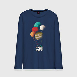Мужской лонгслив Космические шары