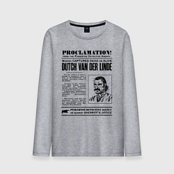 Лонгслив хлопковый мужской RDR II: Proclamation, цвет: меланж