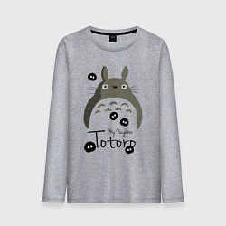 Лонгслив хлопковый мужской My Neighbor Totoro, цвет: меланж