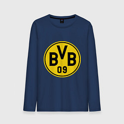 Лонгслив хлопковый мужской BVB 09, цвет: тёмно-синий