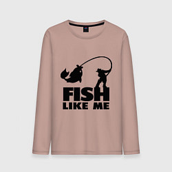 Мужской лонгслив Fish like me