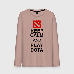 Мужской лонгслив Keep Calm & Play Dota