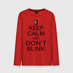 Мужской лонгслив Keep Calm & Don't Blink