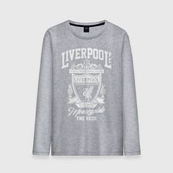 Лонгслив хлопковый мужской Liverpool: Est 1892, цвет: меланж
