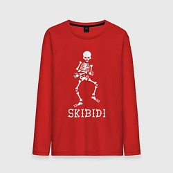 Лонгслив хлопковый мужской Little Big: Skibidi, цвет: красный