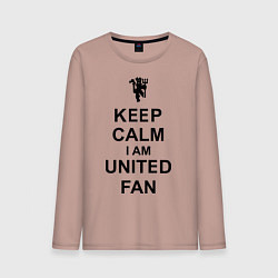 Мужской лонгслив Keep Calm & United fan