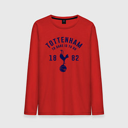 Лонгслив хлопковый мужской FC Tottenham 1882, цвет: красный