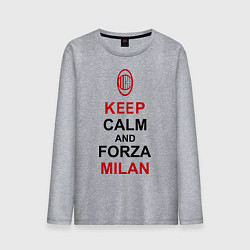 Мужской лонгслив Keep Calm & Forza Milan