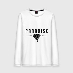 Лонгслив хлопковый мужской Paradise Diamond, цвет: белый