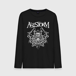 Лонгслив хлопковый мужской Alestorm: Pirate Bay, цвет: черный