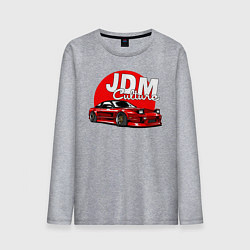 Лонгслив хлопковый мужской JDM Culture, цвет: меланж