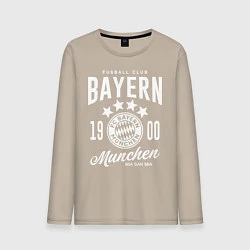 Лонгслив хлопковый мужской Bayern Munchen 1900, цвет: миндальный