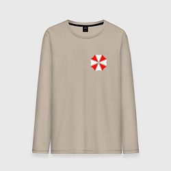 Лонгслив хлопковый мужской UMBRELLA CORP, цвет: миндальный