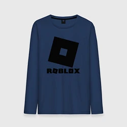 Лонгслив хлопковый мужской ROBLOX, цвет: тёмно-синий