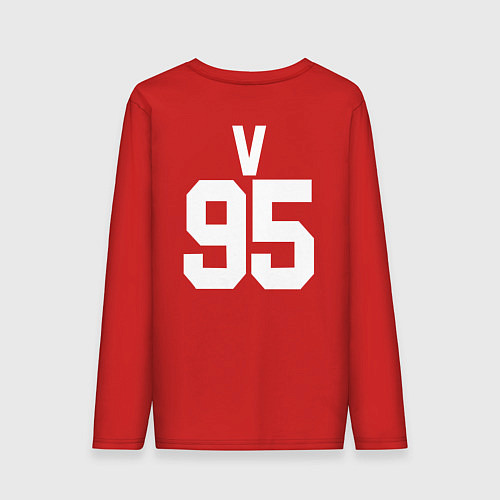 Мужской лонгслив BTS V / Красный – фото 2