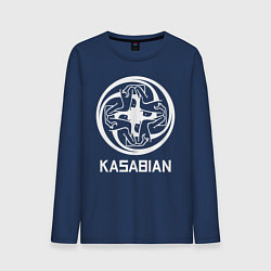 Лонгслив хлопковый мужской Kasabian: Symbol, цвет: тёмно-синий