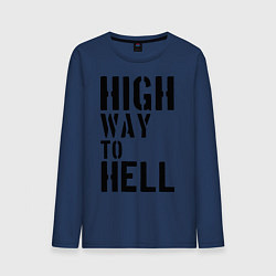 Мужской лонгслив High way to hell