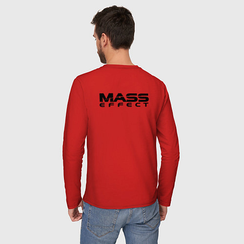 Мужской лонгслив Mass Effect N7 / Красный – фото 4