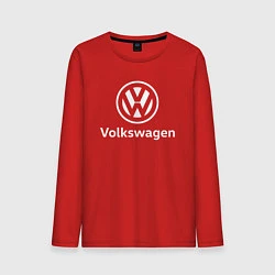 Лонгслив хлопковый мужской VOLKSWAGEN, цвет: красный