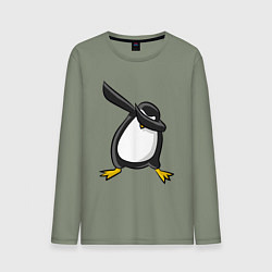 Лонгслив хлопковый мужской DAB Pinguin, цвет: авокадо