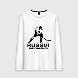 Мужской лонгслив Russia: Hockey Champion