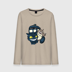 Мужской лонгслив Tardis Totoro