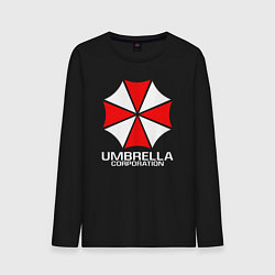 Лонгслив хлопковый мужской UMBRELLA CORP, цвет: черный