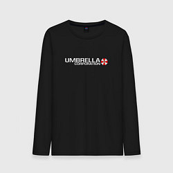Лонгслив хлопковый мужской UMBRELLA CORP, цвет: черный