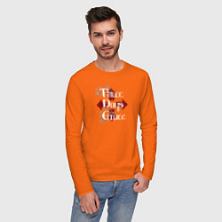 Лонгслив хлопковый мужской Three Days Grace цвета оранжевый — фото 2