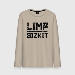 Лонгслив хлопковый мужской LIMP BIZKIT, цвет: миндальный