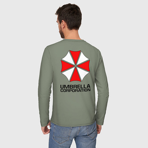 Мужской лонгслив UMBRELLA CORP / Авокадо – фото 4
