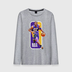 Лонгслив хлопковый мужской NBA Kobe Bryant, цвет: меланж