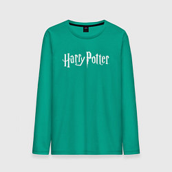 Лонгслив хлопковый мужской Harry Potter цвета зеленый — фото 1
