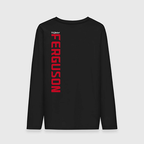 Мужской лонгслив Tony Ferguson спина / Черный – фото 2