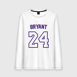 Лонгслив хлопковый мужской Bryant 24, цвет: белый