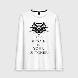 Мужской лонгслив Toss a coin to your witcher