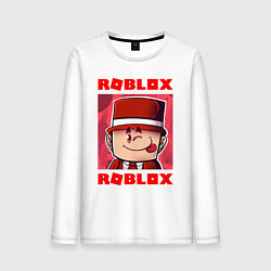 Лонгслив хлопковый мужской ROBLOX, цвет: белый