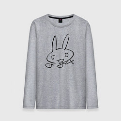 Лонгслив хлопковый мужской Подпись Наначи, цвет: меланж