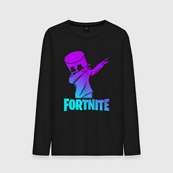 Лонгслив хлопковый мужской FORTNITE X MARSHMELLO, цвет: черный