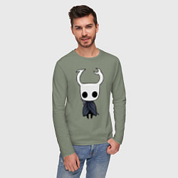 Лонгслив хлопковый мужской Рыцарь Hollow Knight, цвет: авокадо — фото 2