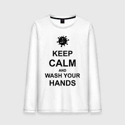 Мужской лонгслив Keep Calm & Wash Hands