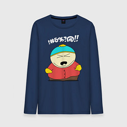 Лонгслив хлопковый мужской South Park, Эрик Картман, цвет: тёмно-синий