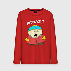 Лонгслив хлопковый мужской South Park, Эрик Картман, цвет: красный
