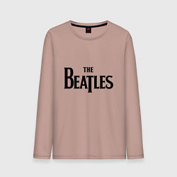 Лонгслив хлопковый мужской The Beatles, цвет: пыльно-розовый