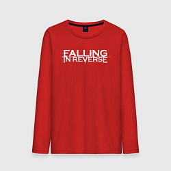 Лонгслив хлопковый мужской Falling in Reverse, цвет: красный