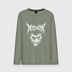 Лонгслив хлопковый мужской BERSERK, цвет: авокадо